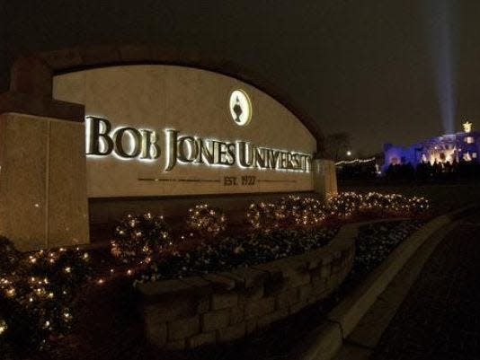 Bob Jones University sign