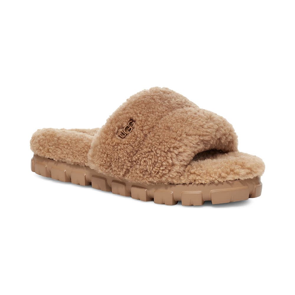 <p><a href="https://www.amazon.com/UGG-Womens-COZETTA-Slipper-Chestnut/dp/B09JX16KL9/ref=sr_1_2?tag=syn-yahoo-20&ascsubtag=%5Bartid%7C10051.g.44390498%5Bsrc%7Cyahoo-us" rel="nofollow noopener" target="_blank" data-ylk="slk:Shop Now;elm:context_link;itc:0;sec:content-canvas" class="link rapid-noclick-resp">Shop Now</a></p><p>Cozetta Slide Slipper</p><p>amazon.com</p><p>$99.95</p>