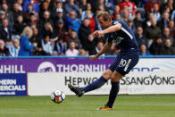 <p>Tottenham’s Harry Kane scores their first goal (Action Images via Reuters/Carl Recine) </p>