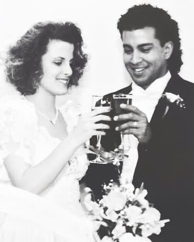 <p>Tori Kelly X</p> Allwyn and Laura Kelly on their wedding day in 1991.