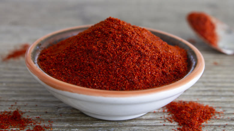 bowl of paprika