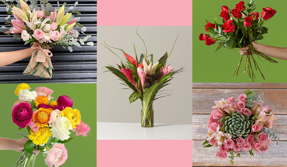 Five striking flower delivery service bouquets from Farmgirl Flowers, The Sill, ProFlowers, Bouqs Co. and H. Bloom