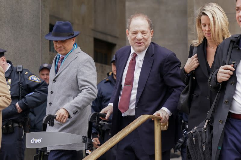 Harvey Weinstein leaves Criminal Court In New York