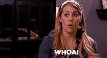 Lauren Conrad is shocked and says, "Woah," during a conversation on "The Hills"