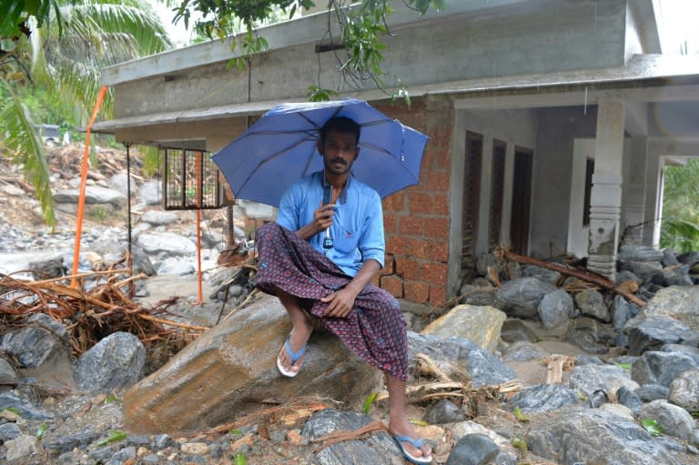 Entire villages in Kerala have been swept away in the state's worst floods in a century