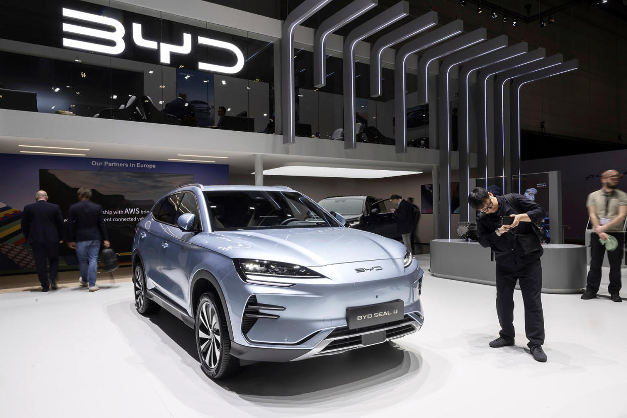 BYD Seal U EV Chinese made electric vehicle (Cyril Zingaro / Keystone via AP file)