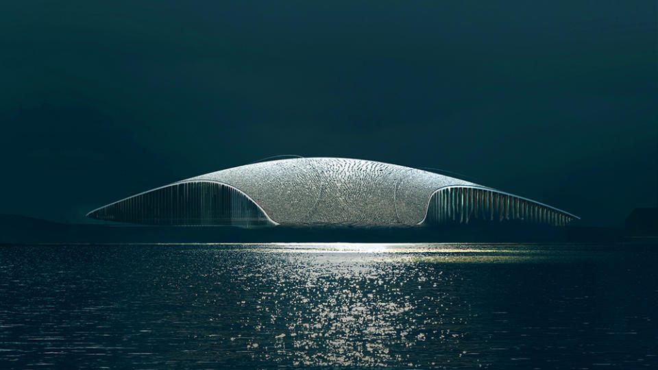 A rendering of The Whale in Andenes