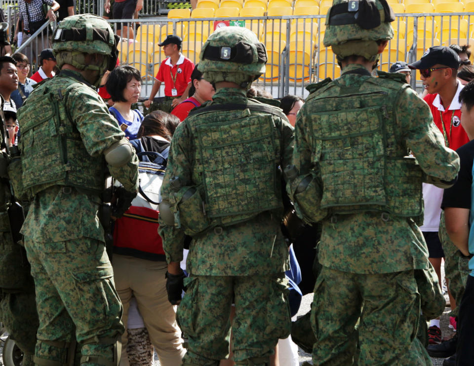 File photo of National Servicemen (NSMen): Yahoo News Singapore