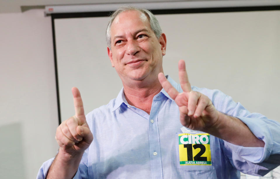 Ciro Gomes afirmou ser o &#xfa;nico candidato capaz de derrotar Lula e Bolsonaro (Foto: REUTERS/Nacho Doce)