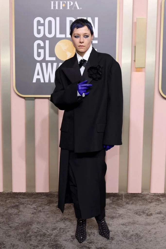 Emma D&#39;Arcy attends the 80th Annual Golden Globe Awards on Jan. 10 at the Beverly Hilton in Beverly Hills, Calif. (Photo: Amy Sussman/Getty Images)