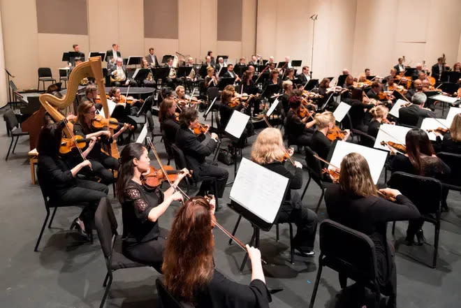 The organization currently rents the Van Wezel Performing Arts Hall for its Masterworks series and performs other concerts inside the Beatrice Friedman Symphony Center, near the Sarasota Bayfront.