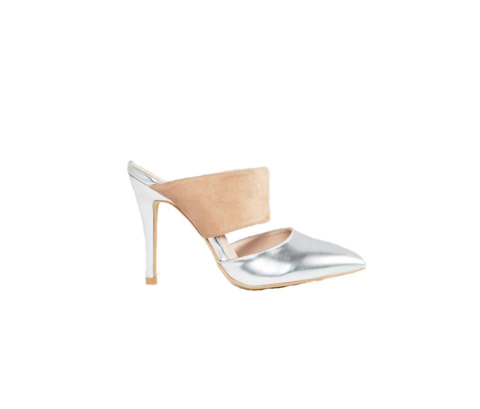 True Decadence Metallic Heeled Mules