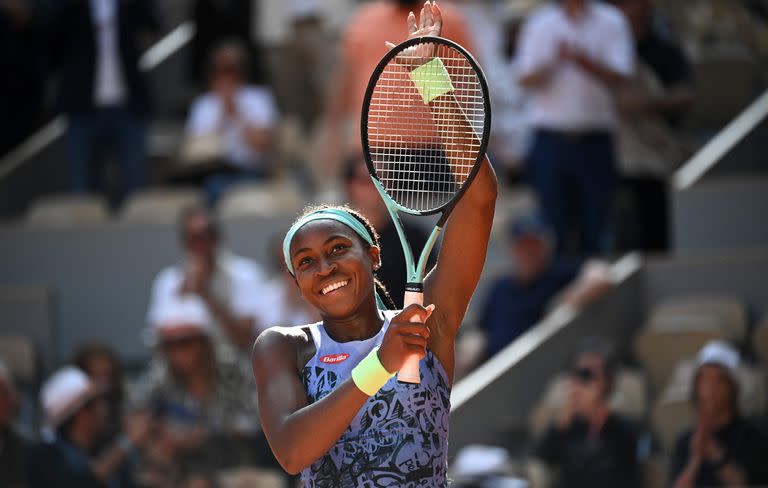 Coco Gauff, radiante después de vencer a Martina Trevisan en el Philippe Chatrier y clasificarse a la final femenina de Roland Garros