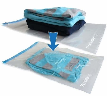 A set of space-saver bags