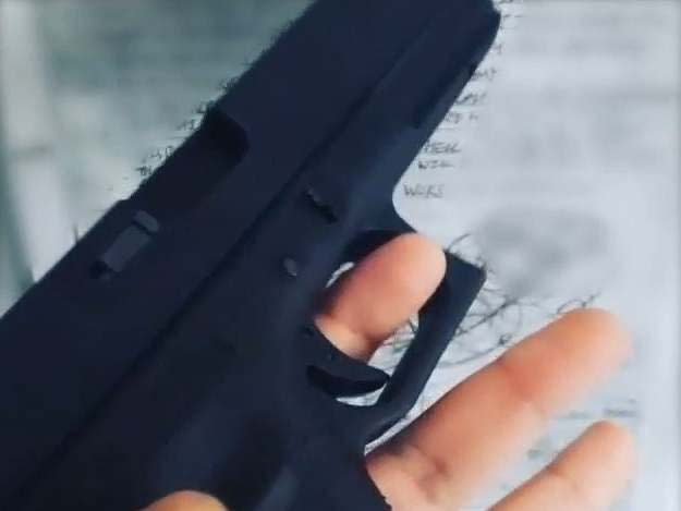 An Instagram video posted by Mohiussunnath Chowdhury showing a replica airsoft Glock pistol: Metropolitan Police