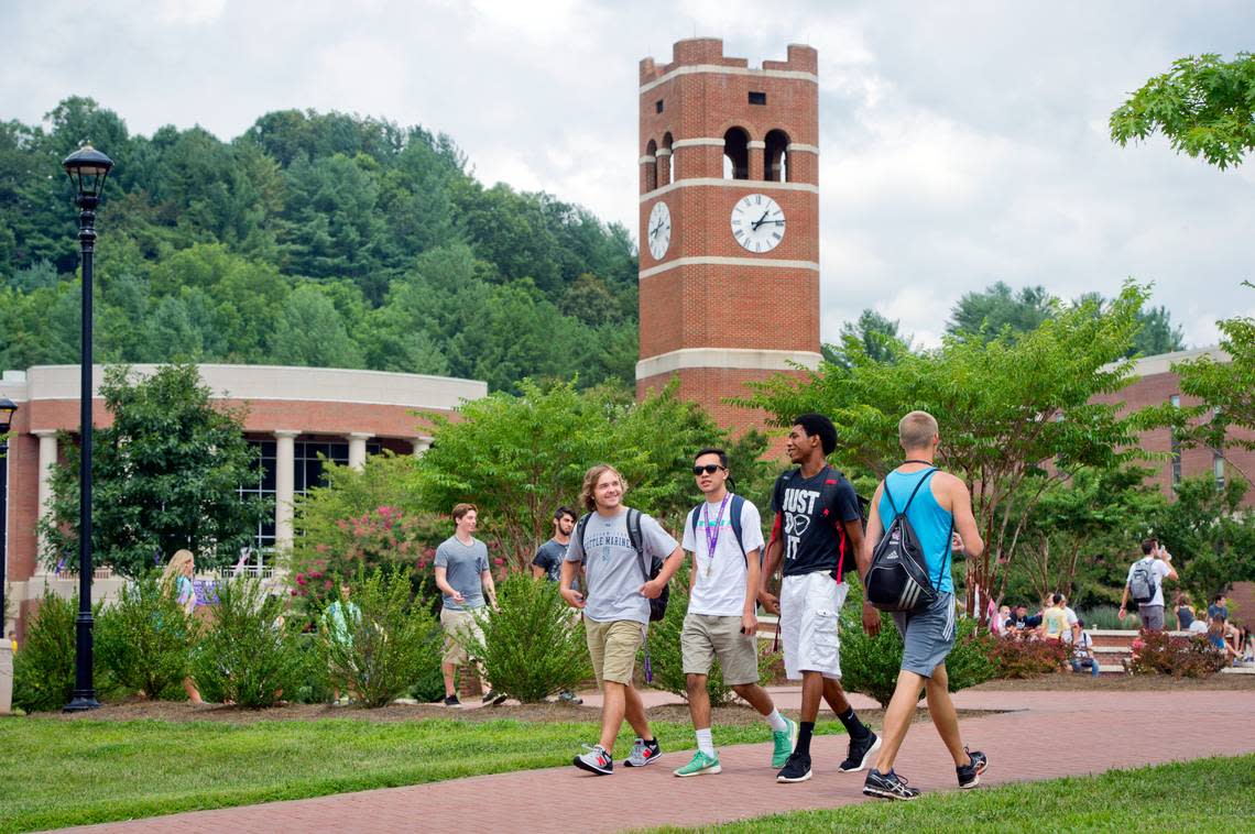 Alumni Tower at Western Carolina University. Ashley T. Evans/Courtesy of Western Carolina University