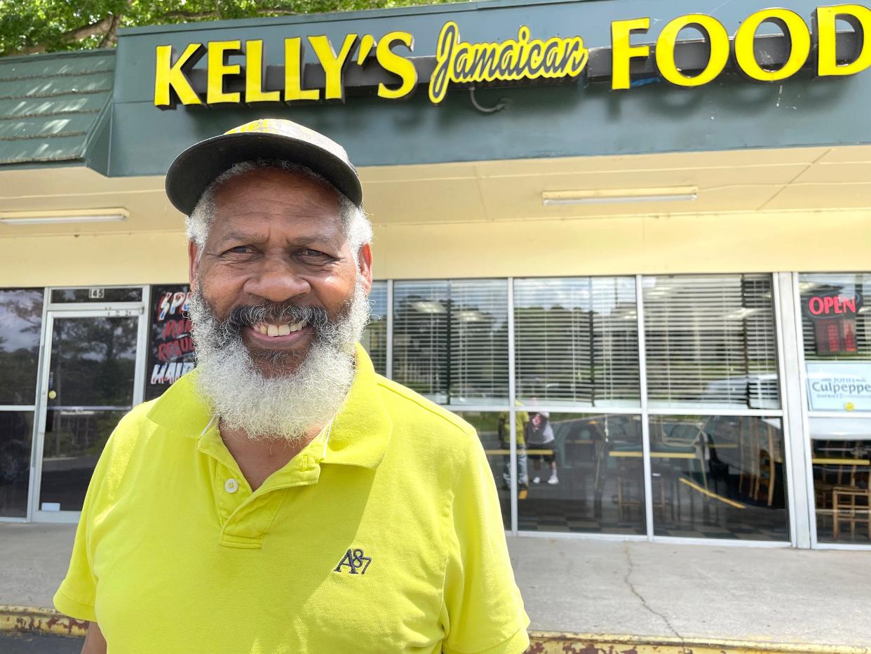 Kelbourne "Kelly" Codling is shown in this photo taken on Apr. 25, 2022. Codling is the owner and chef at Kelly's Authentic Jamaican Food, which has been in business in Athens, Ga. since 1998.