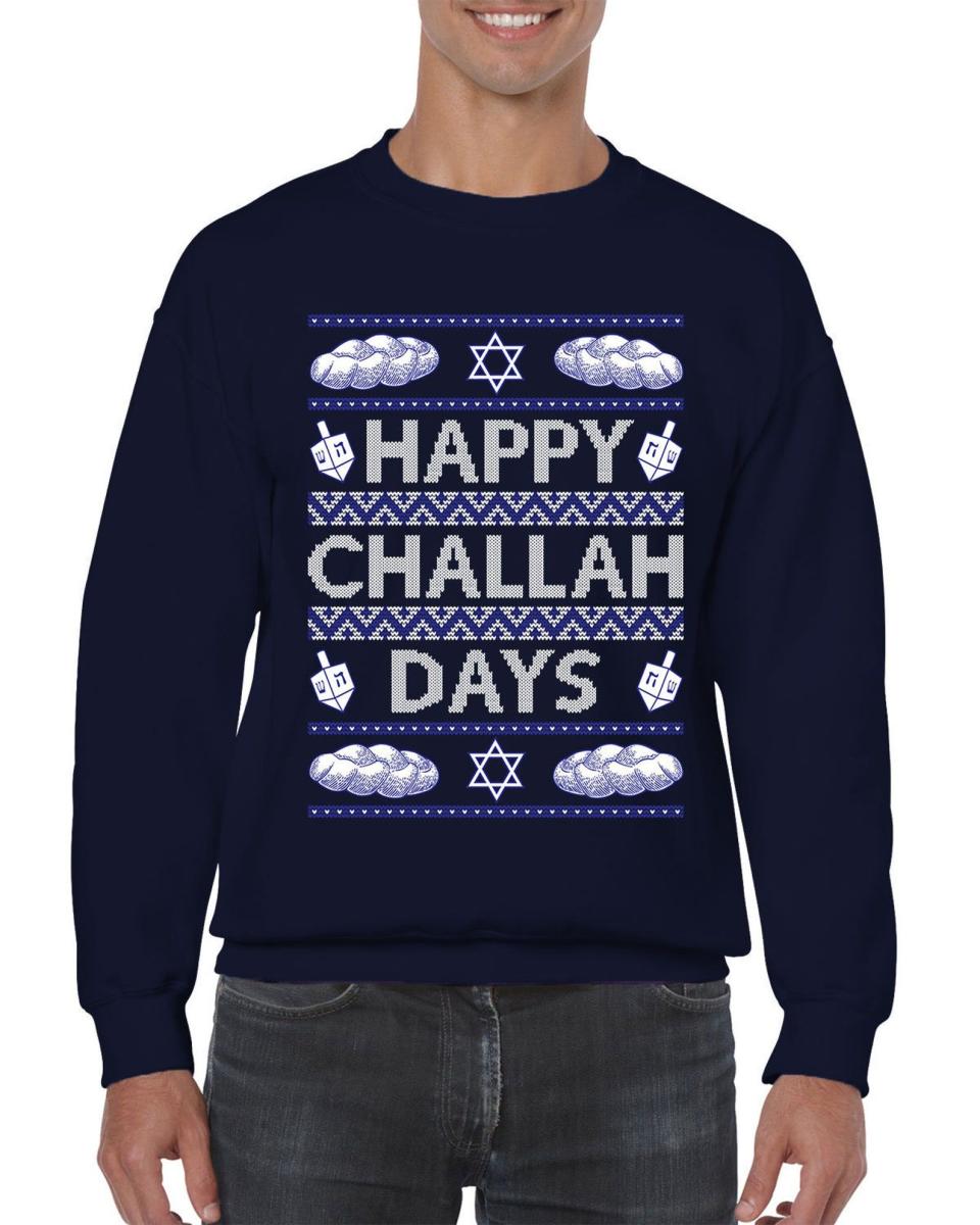 14) Happy Challah Days Ugly Sweater