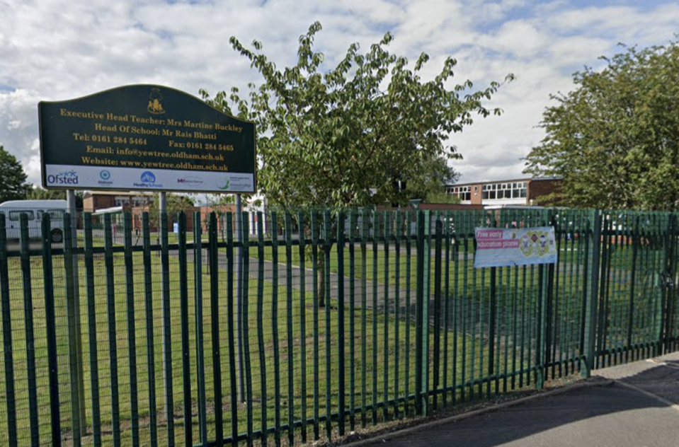 The head of Yew Tree Community School in Oldham sent a letter home to parents this week. (Google)