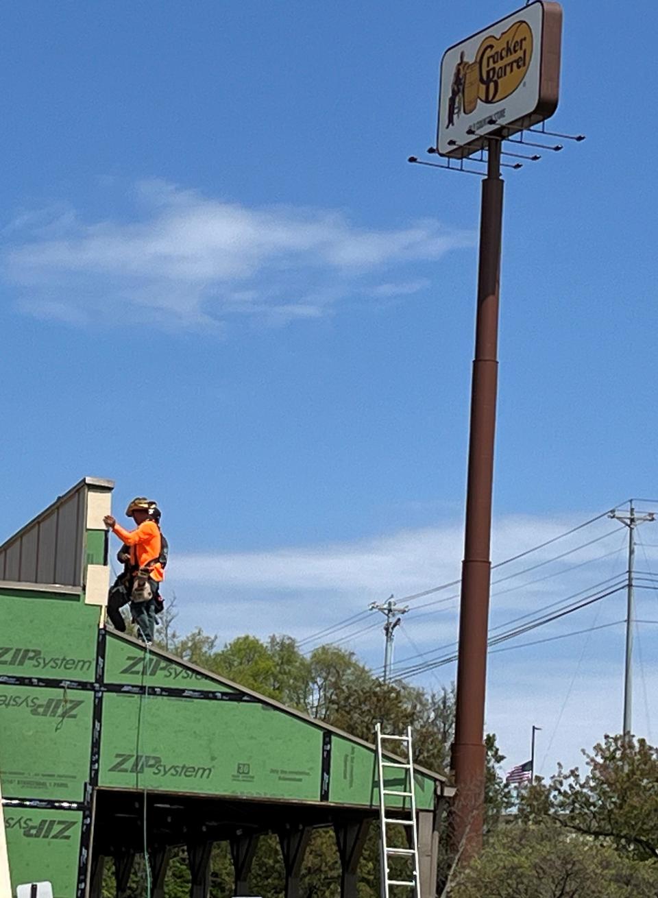 Work is being done at the Mt. Juliet Cracker Barrel store.