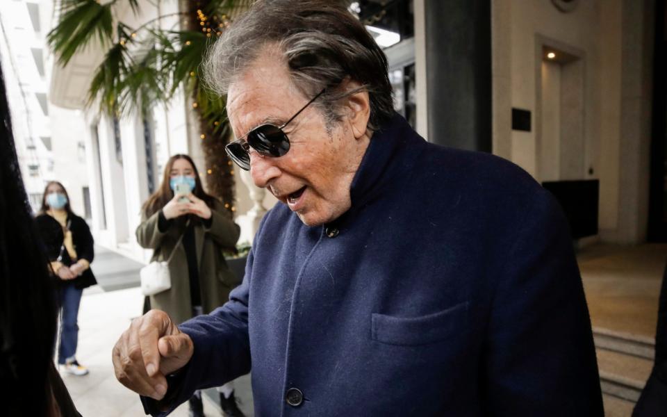 Al Pacino, who plays Aldo Gucci in Ridley Scott's new film - AP