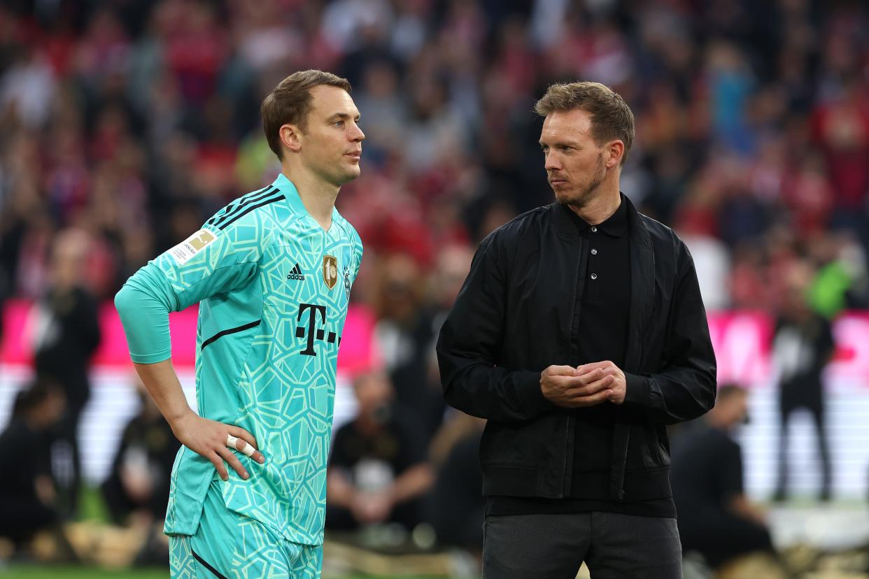 Bundestrainer Julian Nagelsmann hat sich vorerst für Manuel Neuer als deutsche Nummer 1 entschieden. (Bild: Getty Images)