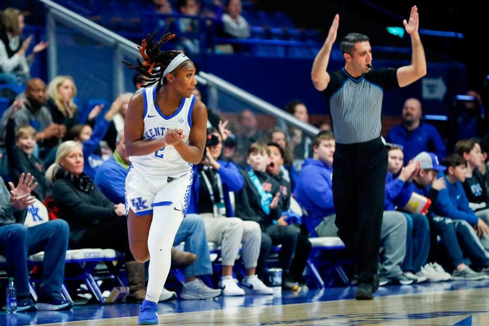 Saniah Tyler averaged 10.2 points in 26.8 minutes per game as a sophomore after barely playing for Kentucky as a freshman.
