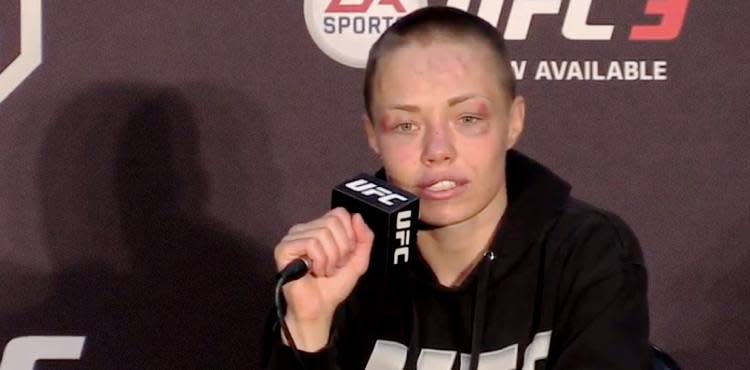 Rose Namajunas UFC 223 post-fight