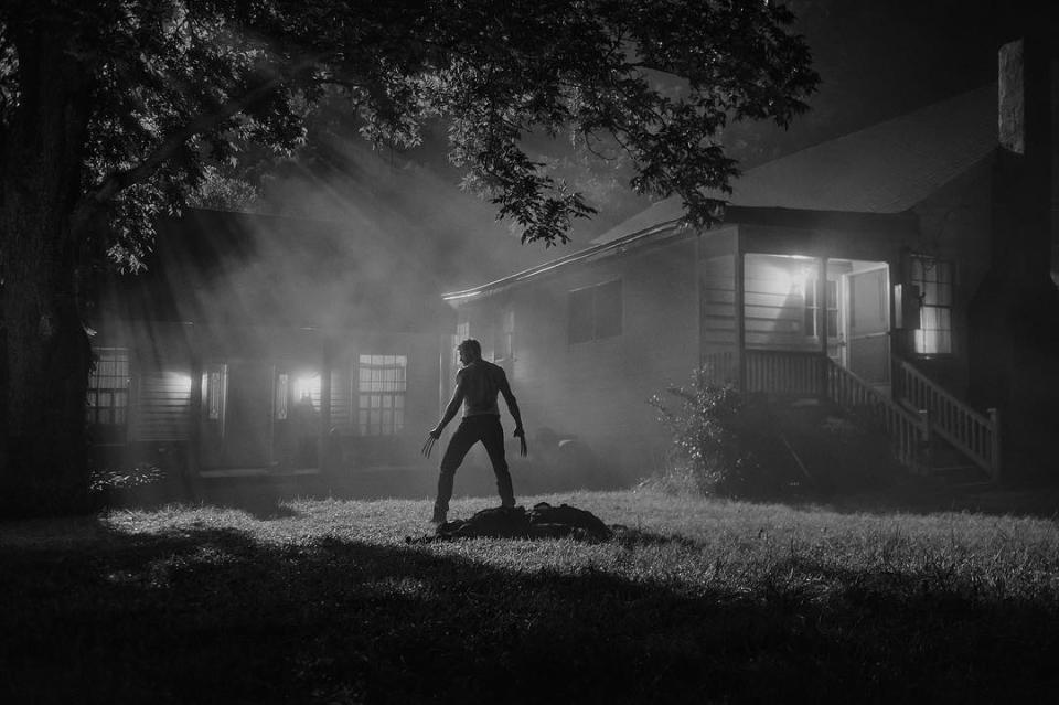 <p>This moody black-and-white nighttime shot features Jackman's hero, alone, in the aftermath of a kill, giving its caption, ‘Silence,’ a double meaning. (Photo: <a rel="nofollow noopener" href="https://www.instagram.com/p/BM4Dyjcj0y7" target="_blank" data-ylk="slk:@wponx/Instagram;elm:context_link;itc:0;sec:content-canvas" class="link ">@wponx/Instagram</a>) </p>  <p>Choose Your ‘Weapon’</p><p> Did you think Wolverine was going to restrict himself to just his adamantium claws in combat? Seems a steel rod of some sort may also come in handy as a tool of anti-Reaver destruction. (Photo: <a rel="nofollow noopener" href="https://www.instagram.com/p/BM4Dyjcj0y7" target="_blank" data-ylk="slk:@wponx/Instagram);elm:context_link;itc:0;sec:content-canvas" class="link ">@wponx/Instagram)</a> </p>  <p> In this storyboard of Wolverine eyeing a motel from a distance, artist Gabriel Hardman captures the bleak, borderline-noir atmosphere sought by director James Mangold. (Photo:<a rel="nofollow noopener" href="https://twitter.com/mang0ld" target="_blank" data-ylk="slk:mang0ld/Twitter);elm:context_link;itc:0;sec:content-canvas" class="link "> mang0ld/Twitter)</a> </p>  <p> Lest anyone think Hugh Jackman’s post-apocalyptic Wolverine wasn’t going to be a killing machine anymore, this low-angled storyboard image by Gabriel Hardman confirms he’ll be engaged in plenty of adamantium-clawed action. (Photo: <a rel="nofollow noopener" href="https://twitter.com/mang0ld" target="_blank" data-ylk="slk:mang0ld/Twitter);elm:context_link;itc:0;sec:content-canvas" class="link ">mang0ld/Twitter)</a> </p>  <p> Director James Mangold shared this black-and-white snapshot of the plains set beneath an imposing sky, captioned “Open” — more evidence of a rough, hardscrabble Western vibe that will define this world-without-mutants tale. (Photo: <a rel="nofollow noopener" href="https://www.instagram.com/p/BMOwJ7hjyl_/" target="_blank" data-ylk="slk:wponx/Instagram;elm:context_link;itc:0;sec:content-canvas" class="link ">wponx/Instagram</a>) </p>  <p>Logan</p><p> In 'Logan,' Hugh Jackman’s Wolverine has become a weathered desert desperado with a diminished healing factor, but despite his beaten-and-bruised body, director James Mangold’s mirror-image photo of the mutant — boasting his usual chiseled muscles — proves the actor’s gym-rat preparation for the role hasn’t changed. (Photo: <a rel="nofollow noopener" href="https://twitter.com/mang0ld?ref_src=twsrc%5Etfw" target="_blank" data-ylk="slk:@mang0ld;elm:context_link;itc:0;sec:content-canvas" class="link ">@mang0ld</a>/Twitter) </p>  <p>Meet X-23</p><p> The caption "Laura" on this Instagram image is a pretty clear sign Dafne Keen’s role in 'Logan' is as Laura Kinney, a.k.a X-23, a mutant introduced by Marvel in 2004. When Professor X tells Logan "She’s like you. Very much like you," in the film's trailer, he's hinting at her comic-book origins: She’s a female clone of Wolverine, from a re-creation of the Weapon X experiment that gave him his retractable claws and regenerative healing powers. (Photo: <a rel="nofollow noopener" href="https://www.instagram.com/p/BL6JykqDeSC/" target="_blank" data-ylk="slk:wponx;elm:context_link;itc:0;sec:content-canvas" class="link ">wponx</a>/Instagram) </p>  <p>Dogtag, You’re It</p><p> New Instagram photo of Logan’s ID raises a number of questions… (Photo: <a rel="nofollow noopener" href="https://www.instagram.com/p/BL6JykqDeSC/" target="_blank" data-ylk="slk:wponx;elm:context_link;itc:0;sec:content-canvas" class="link ">wponx</a>/Instagram) </p>  <p>The New (That Is, Old) Logan</p><p> Scarred and gray, the first official profile shot of Hugh Jackman in “Logan” confirms that this Wolverine be weathered and wounded — and, it appears, also without his trademark pointy-headed hairdo. (Photo: <a rel="nofollow noopener" href="https://twitter.com/mang0ld/status/788779216506490880" target="_blank" data-ylk="slk:mang0ld/Twitter);elm:context_link;itc:0;sec:content-canvas" class="link ">mang0ld/Twitter)</a> </p>  <p>Leave It to ‘Reaver’</p><p> The introduction of the Reavers — a band of cyborg militants with a grudge against Wolverine, represented by actor David Kallaway in this photo posted to the film's Instagram — makes sense: In the comics, they’re led by Donald Pierce (played in “Logan” by Boyd Holbrook). (Photo: <a rel="nofollow noopener" href="https://www.instagram.com/p/BLtR0Yij-No/" target="_blank" data-ylk="slk:wponx/Instagram;elm:context_link;itc:0;sec:content-canvas" class="link ">wponx/Instagram</a>) </p>  <p>Stephen Merchant’s Role Revealed?</p><p> Stephen Merchant’s role in “Logan” officially remains unknown, but this photo of the actor <a rel="nofollow noopener" href="https://twitter.com/mang0ld/status/788014405325774848/" target="_blank" data-ylk="slk:taken and tweeted by director James Mangold;elm:context_link;itc:0;sec:content-canvas" class="link ">taken and tweeted by director James Mangold</a> — with a bald head, pasty complexion, and foreboding stare — fuels speculation he’ll be playing Caliban, a rogue mutant who was briefly featured in “X-Men: Apocalypse.” His ties to Boyd Holbrook’s villain Donald Pierce remain a mystery. (Photo: <a rel="nofollow noopener" href="https://twitter.com/mang0ld/status/788014405325774848/" target="_blank" data-ylk="slk:@mang0ld;elm:context_link;itc:0;sec:content-canvas" class="link ">@mang0ld</a>/Twitter) </p>  <p>Let the Caliban-ter Begin</p><p> As if director James Mangold’s image of Stephen Merchant wasn’t creepy enough, the actor posted an even more unnerving self-portrait to Instagram (captioned “How I Spent My Summer”), in which his (rumored-to-be-Caliban) baddie looks like a mutant desperado, lurking in the shadows of a shot-up shack. (Photo: <a rel="nofollow noopener" href="https://www.instagram.com/p/BLqtD4hDxCZ/" target="_blank" data-ylk="slk:stephenmerchant;elm:context_link;itc:0;sec:content-canvas" class="link ">stephenmerchant</a>/Instagram) </p>  <p>’62’ Pick-up</p><p> Last week’s “Prom” photo featured a sign indicating that at least some of “Logan” would take place in El Paso, Texas — a notion now all but confirmed by this shot of a highway sign, captioned ’62.’ (Photo: <a rel="nofollow noopener" href="https://www.instagram.com/p/BLqtBHyjArq/" target="_blank" data-ylk="slk:wponx;elm:context_link;itc:0;sec:content-canvas" class="link ">wponx</a>/Instagram) </p>  <p>Stall Tactics</p><p> This Logan tease, captioned 'Mutants,' shows a bathroom stall with a cryptic message — "Where Are All The Mutants?" — scrawled on it. Speculation continues that Hugh Jackman's final outing as Wolverine will be set in a dystopian future where superpowered mutants have been rendered an endangered species — if not eradicated — and where Logan operates as something of an aged, power-deficient nomad. (Photo: <a rel="nofollow noopener" href="https://www.instagram.com/p/BLi-o-ojhAs/" target="_blank" data-ylk="slk:wponx;elm:context_link;itc:0;sec:content-canvas" class="link ">wponx</a>/Instagram) </p>  <p>Danger! Wolverine Ahead!</p><p> One of two storyboards from “the great <a rel="nofollow noopener" href="https://twitter.com/gabrielhardman?ref_src=twsrc%5Etfw" target="_blank" data-ylk="slk:@gabrielhardman;elm:context_link;itc:0;sec:content-canvas" class="link ">@gabrielhardman</a>” tweeted by director James Mangold. (Photo: <a rel="nofollow noopener" href="https://twitter.com/mang0ld/status/786564314446508037" target="_blank" data-ylk="slk:@mang0ld;elm:context_link;itc:0;sec:content-canvas" class="link ">@mang0ld</a>/Twitter) </p>  <p>In Emergency, Break Glass?</p><p> Second of two storyboards tweeted by director James Mangold from <a rel="nofollow noopener" href="https://twitter.com/gabrielhardman?ref_src=twsrc%5Etfw" target="_blank" data-ylk="slk:@gabrielhardman;elm:context_link;itc:0;sec:content-canvas" class="link ">@gabrielhardman</a>.” (Photo: <a rel="nofollow noopener" href="https://twitter.com/mang0ld/status/786564314446508037" target="_blank" data-ylk="slk:@mang0ld;elm:context_link;itc:0;sec:content-canvas" class="link ">@mang0ld</a>/Twitter) </p>  <p>Welcome to El Paso</p><p> The sign in the photo labeled ‘Prom’ on the movie’s <a rel="nofollow noopener" href="https://www.instagram.com/p/BLd1DL1D_rN/" target="_blank" data-ylk="slk:Instagram;elm:context_link;itc:0;sec:content-canvas" class="link ">Instagram</a> page seems to ID the West Texas town as one spot where the action is — and spurred speculation that white-suited gent might be <a rel="nofollow noopener" href="https://www.comicbookmovie.com/x-men/the_wolverine/this-latest-logan-image-introduces-a-mysterious-new-character-a145929" target="_blank" data-ylk="slk:comic-book villain Arcade;elm:context_link;itc:0;sec:content-canvas" class="link ">comic-book villain Arcade</a>. (Photo: <a rel="nofollow noopener" href="https://www.instagram.com/p/BLd1DL1D_rN/" target="_blank" data-ylk="slk:wponx/Instagram;elm:context_link;itc:0;sec:content-canvas" class="link ">wponx/Instagram</a>) </p>  <p>No Standing Zone?</p><p> ‘Smelting Plant’ shows a mysterious collapsed structure on its side — with a limo idling nearby. (Photo: <a rel="nofollow noopener" href="https://www.instagram.com/p/BLd1DL1D_rN/" target="_blank" data-ylk="slk:wponx/Instagram;elm:context_link;itc:0;sec:content-canvas" class="link ">wponx/Instagram</a>) </p>  <p>Fuel Your Imagination?</p><p> A car, a gas pump, a truck, and the wide open spaces over which fans can let their minds wander for clues in ‘Rest Stop.’ (Photo: <a rel="nofollow noopener" href="https://www.instagram.com/p/BLd1DL1D_rN/" target="_blank" data-ylk="slk:wponx/Instagram;elm:context_link;itc:0;sec:content-canvas" class="link ">wponx/Instagram</a>) </p>  <p>Meet the Bad Guy</p><p> Here’s the first image of Boyd Holbrook’s character, with the one-word caption “Pierce.” This appears to confirm that Holbrook (best known for Netflix series <i>Narcos</i>) will be playing 1980s Marvel Comics villain Donald Pierce, described by <a rel="nofollow noopener" href="http://collider.com/wolverine-3-logan-villain-revealed-boyd-holbrook/#images" target="_blank" data-ylk="slk:Collider;elm:context_link;itc:0;sec:content-canvas" class="link "><i>Collider</i></a> as “a mutant-hating genocidal maniac.” (Photo: wponx/Instagram) </p>  <p>Reservation Road?</p><p> This gritty, noir-ish shot of a motel sign reflected on the pavement sets a mood, and has fans searching for clues about the film, which takes place in the future. (Photo: wponx/Instagram) </p>  <p>Aviso</p><p> A sign that warns against trespassers or loiterers, posted in Spanish, hints at a new location for the action in the third Wolverine film. (Photo: wponx/Instagram) </p>  <p>A Disarming Image</p><p> A severed hand in the dirt, fingers still curled tightly around a gun, is captioned “Aftermath.” (Photo: wponx/Instagram) </p>  <p>The Old Professor</p><p> Charles Xavier, mentor of the X-Men, was an old man in the first film; in this new image, Patrick Stewart’s character is approaching ancient. (Photo: wponx/Instagram) </p>  <p>Read It and Weep for Logan</p><p> Page two of the ‘Logan’ screenplay, tweeted out by Mangold, describes an aging, depressed Wolverine: “He's older now and it's clear his abilities aren't what they once were. He's fading on the inside and his diminished healing factor keeps him in a constant state of chronic pain — hence booze as a painkiller." (Photo: wponx/Instagram) </p>  <p>Giving Logan a Hand</p><p> The film’s poster art shows a small child’s hand holding the battle-scarred hand of Wolverine, his adamantium claws fully extended.(Photo: @mang0ld/Twitter) </p>  <p>Logan’s Able to Scale Tall Buildings, Too</p><p> Hugh Jackman tweeted this super-sized version of the film’s initial art. (Photo: @RealHughJackman/Twitter) </p>