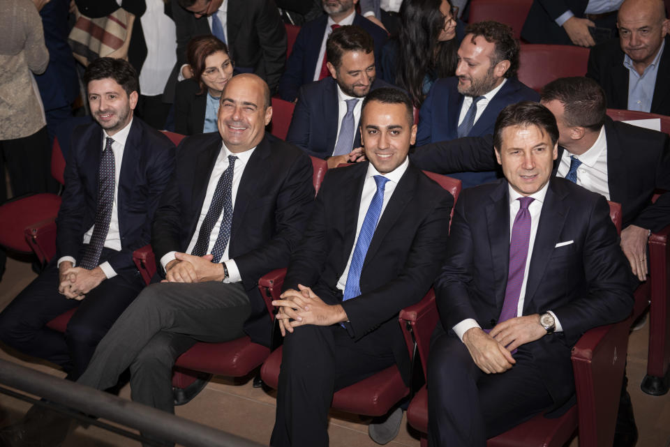 Il nuovo governo giallorosso, nato dalla coalizione di M5S e centrosinistra, e guidato da Giuseppe Conte, ottiene la fiducia della Camera e il giorno successivo quella del Senato. (Photo by Jacopo Landi/NurPhoto via Getty Images)