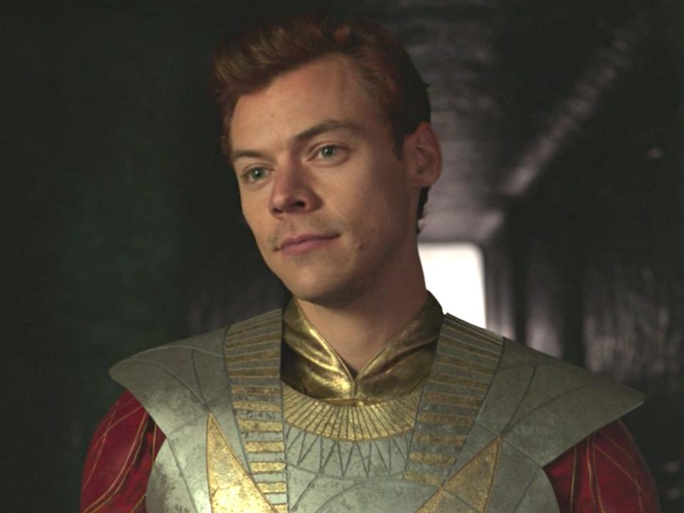 Harry Styles as Eros in "Eternals."