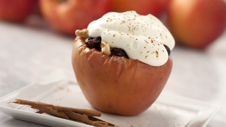 Stuffed baked apple