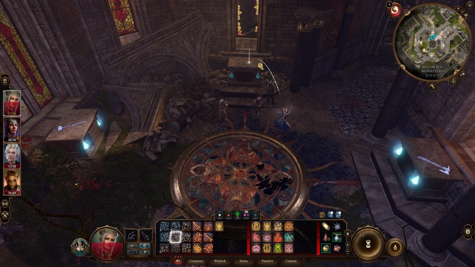 Baldur's Gate 3 Rosymorn Monastery puzzle