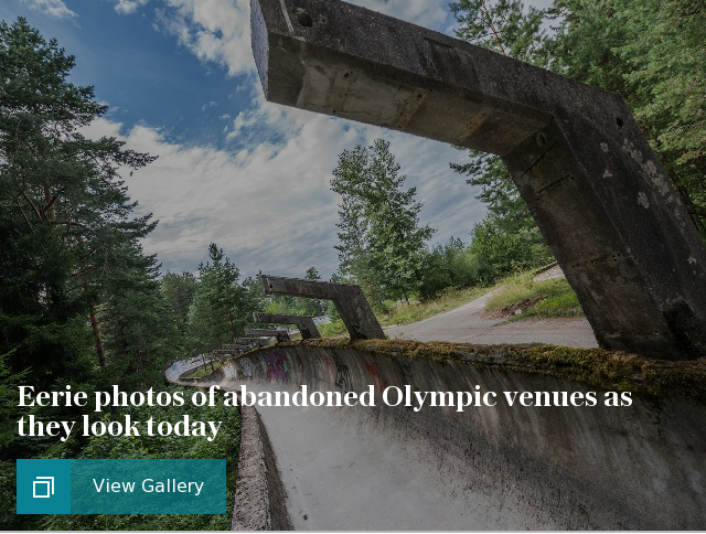 Eerie photos of abandoned Olympic venues as they look today