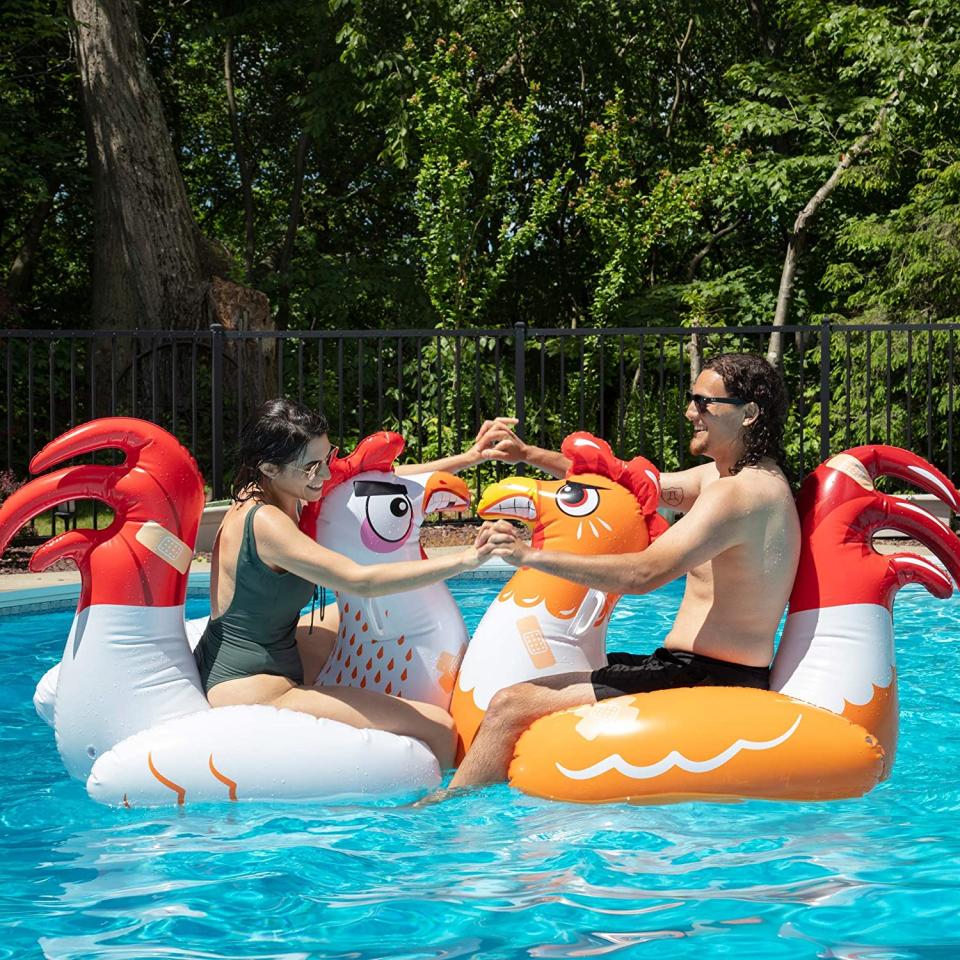 chicken fight inflatable game set, best pool floats