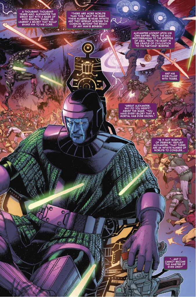 The first page from Kang the Conqueror issue one.