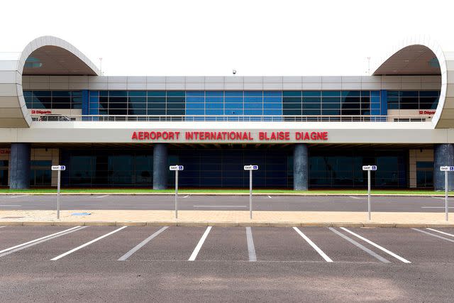 <p>SEYLLOU/AFP via Getty Images</p> Blaise Diagne International Airport