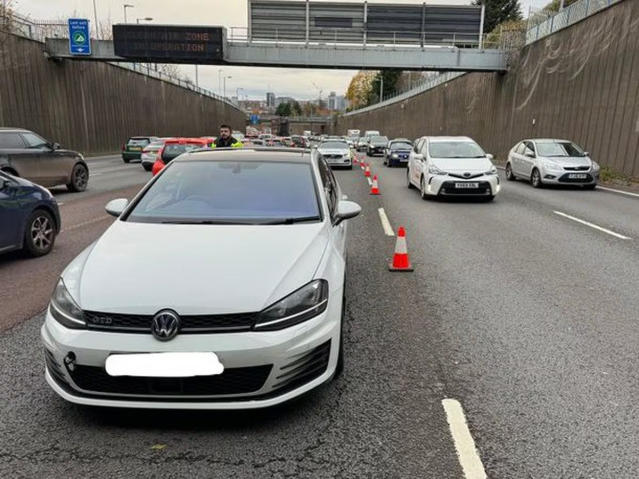 Has anyone left their car on the A38M Aston Expressway Police are