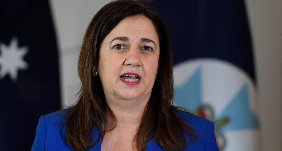 Premier Annastacia Palaszczuk is pictured.