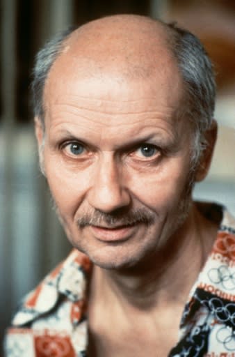 Russian serial killer Andrei Chikatilo, 'The Butcher of Rostov', during his 1992 trial