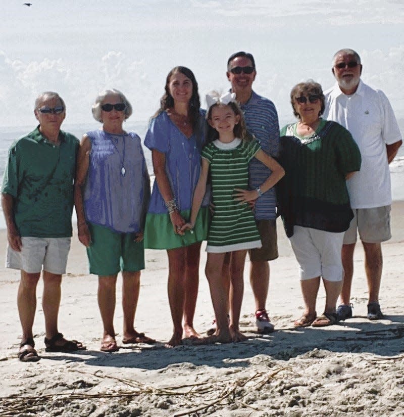 The Salets and Haddens on vacation at St. Simons