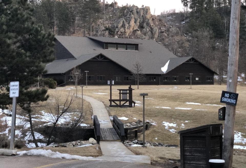The Black Hills Children’s Home is located in a remote area of Pennington County about 20 miles southwest of Rapid City. This photo shows the path witnesses say Serenity ran down prior to entering the parking lot and venturing out to Rockerville Road, where she was last seen heading north.