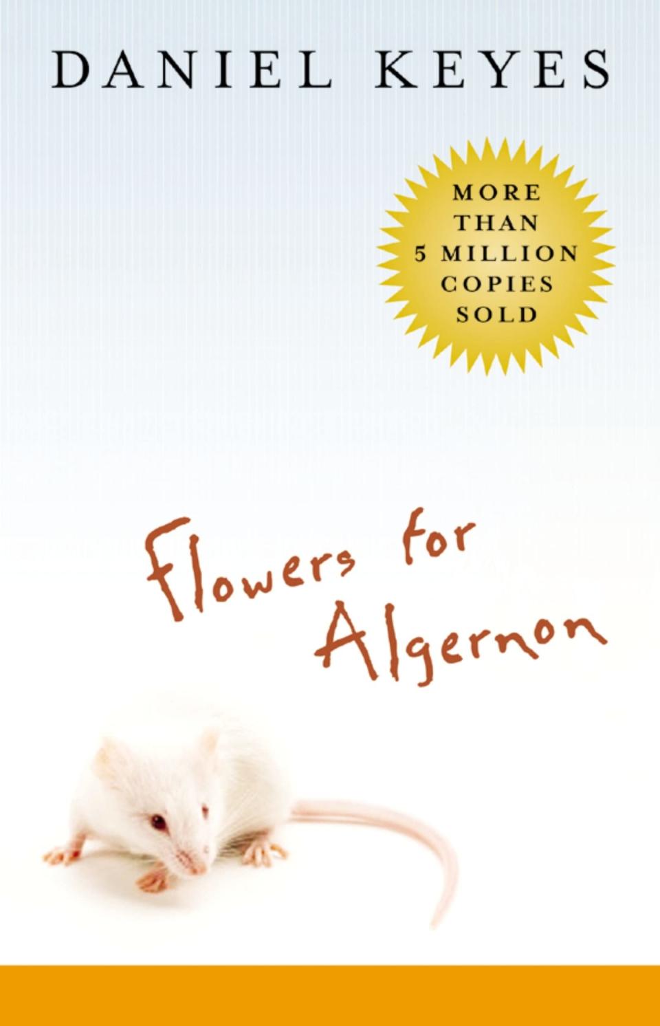 The cover of "Flowers for Algernon" by Daniel Keyes