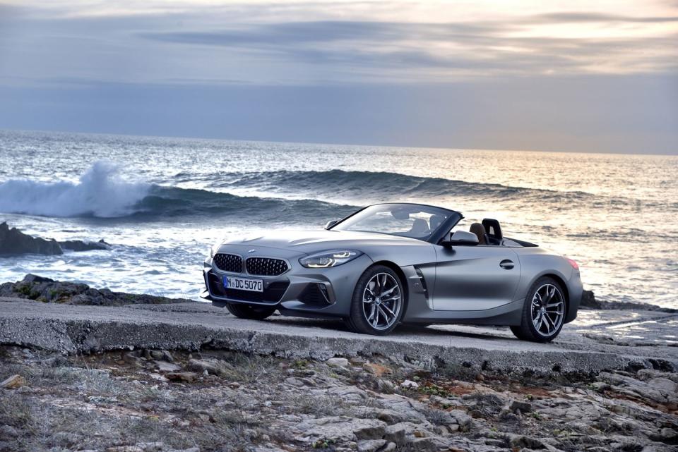 <p>The Z4 was totally redone for 2019, complete with a lighter power-folding soft top and a new B58 inline-six engine making 382 horsepower. Drive it calmly, and it should return over 30 MPG on the highway. <a href="https://www.ebay.com/itm/2020-BMW-Z4-M40I/383553716700?hash=item594d9541dc:g:W18AAOSwyIlemnbL" rel="nofollow noopener" target="_blank" data-ylk="slk:Here's one;elm:context_link;itc:0;sec:content-canvas" class="link ">Here's one</a> you can own right now. </p>