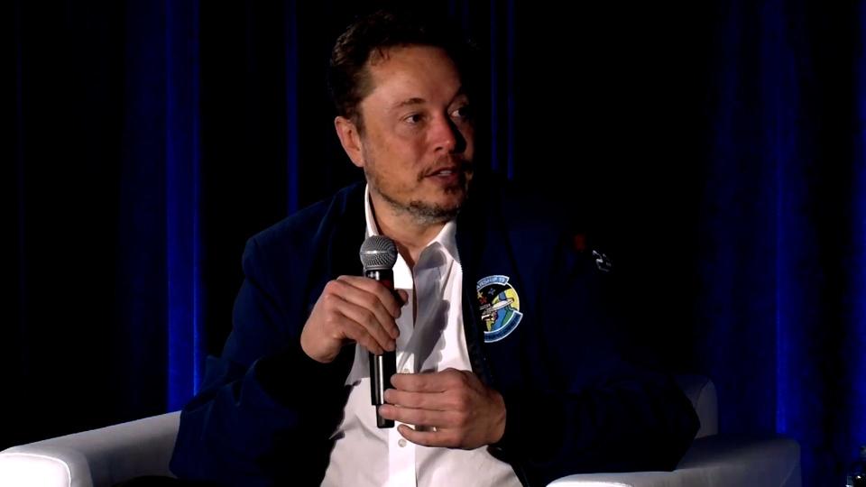 Elon Musk sits for a conversation with Israeli Prime Minister Benjamin Netanyahu.