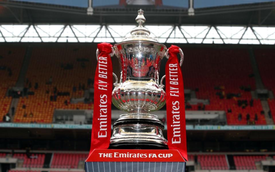 General view of the FA Cup trophy PRESS ASSOCIATION Photo. Issue date: Tuesday May 14, 2019. Manchester City will head to Wembley on Saturday on the brink of history - PA/Nick Potts