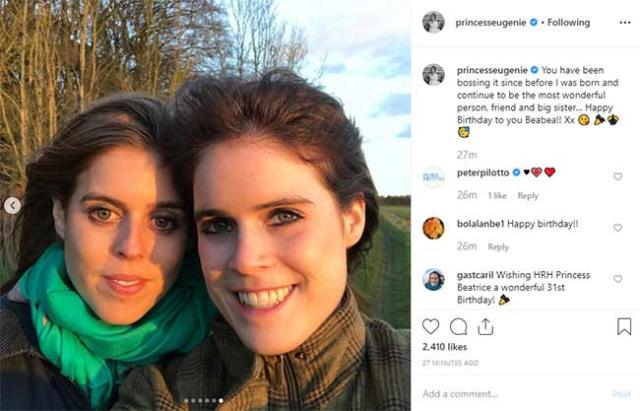 Princess Eugenie reveals Princess Beatrice s previously unknown