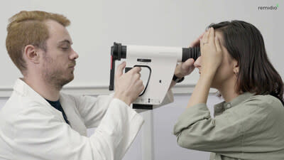 Remidio's FOP NM enables retinal screening anytime, anywhere.  (PRNewsfoto/Remidio Innovative Solutions)