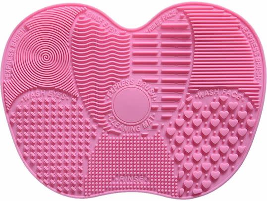 Clean your makeup brushes with this handy silicone mat, which means you won't have to face a bunch of slightly gross makeup tools in the morning