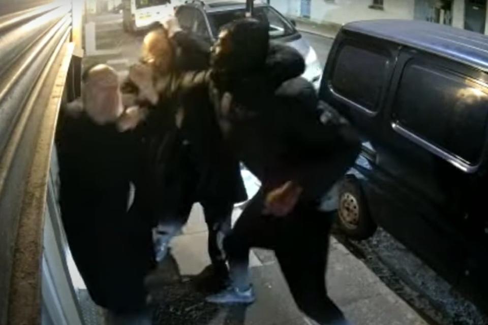 CCTV  of the vicious attack (Shomrim)